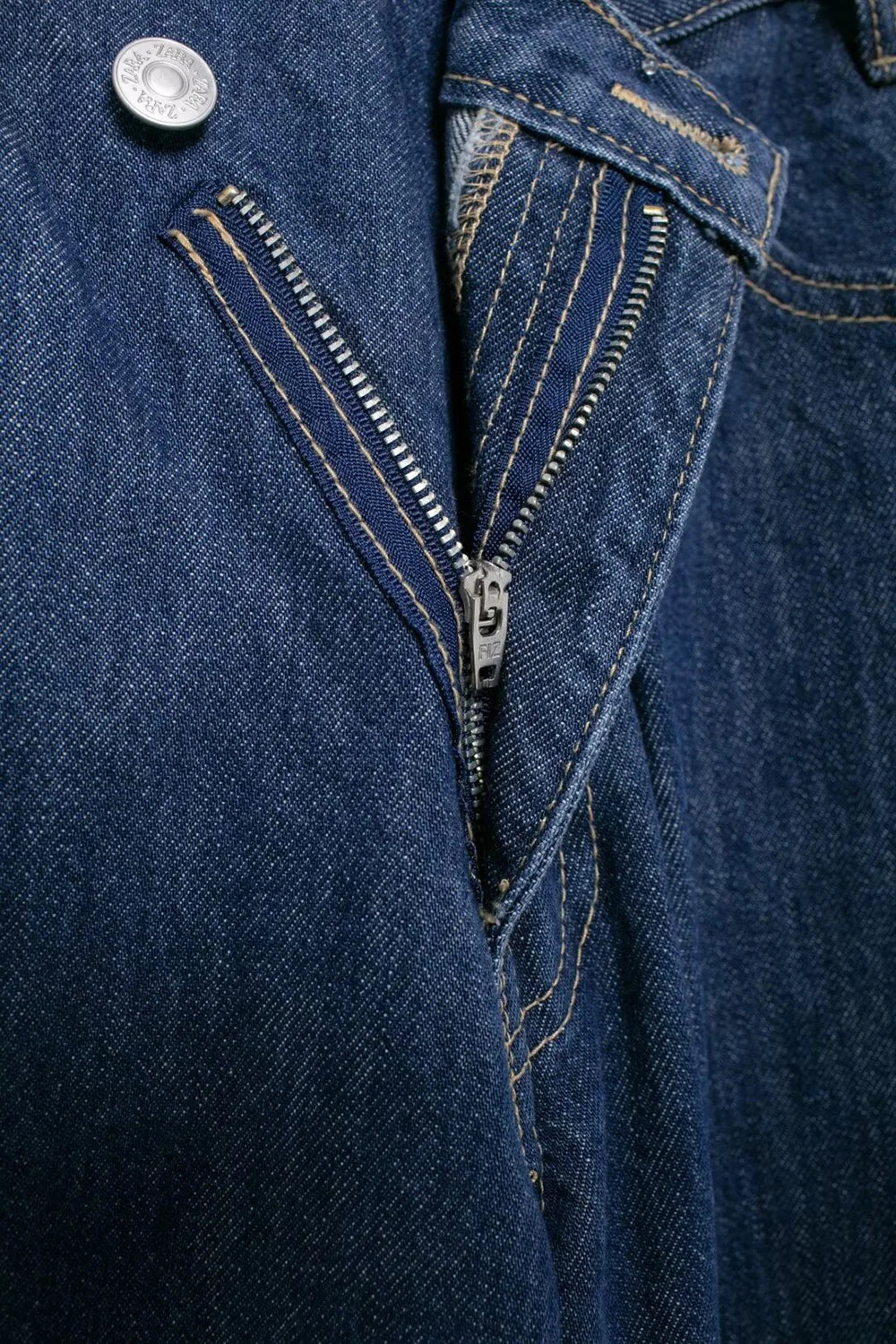 Women's Basic Hundred Jeans New Fashion Asymmetric Design High Waist Wide Leg Trousers Casual Women's Straight Leg Jeans