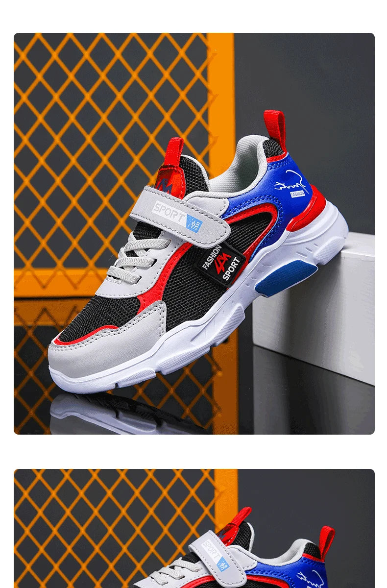 Kid Sneakers Sport Shoes for Boys Girls Fashion Children Breathable Mesh Comfort Casual Non-Slip Outdoor Running Shoes