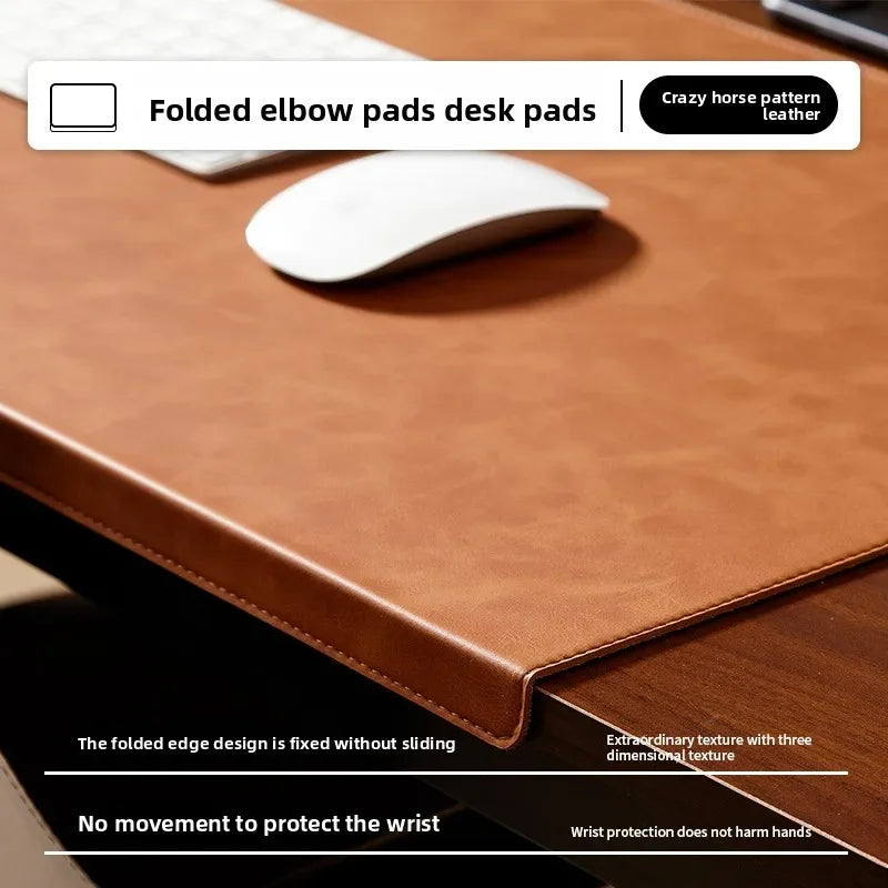 Folding Big Mouse Pad Elbow Guard Wrist guard PU Laptop Non-slip Easy To Clean Keyboard Mats Office Desk Mat Gaming mousepad