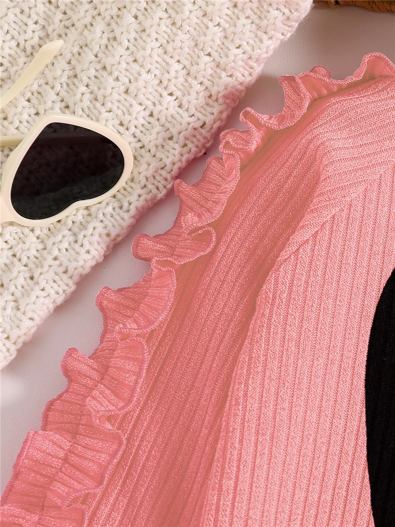 Spring and Autumn children fashion sports set girls sweater + casual pants two-piece girls cartoon heart printed clothing