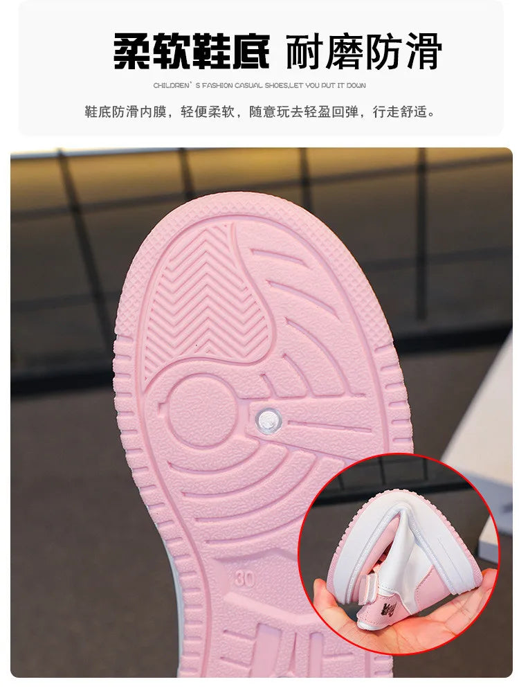 KPop Demon Hunters Kids Sneakers Girls Casual Shoes Children's Cute Cartoon Toddler Student Running Sports Shoes Size 26-37