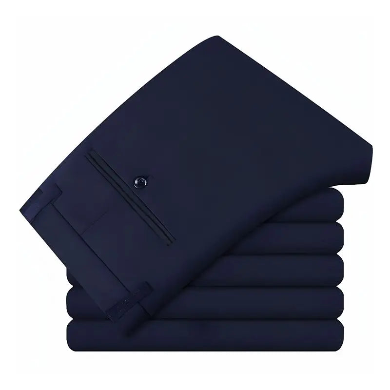 Elastic Waist Dress Pants Men, Professional Office Trousers Wrinkle Resistant, Spring Autumn Slim Fit Thin Business Chino Pants