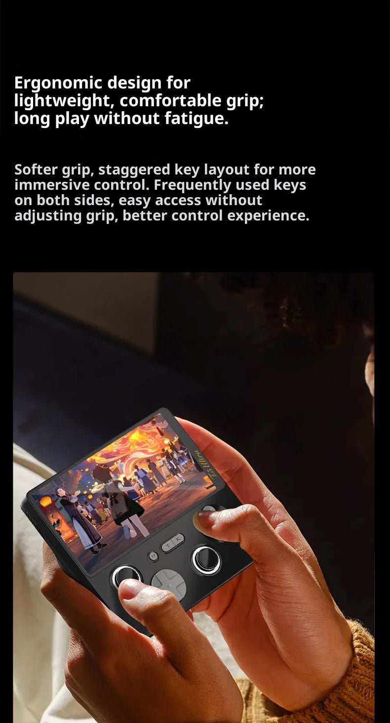 2025 New E5ultra Handheld Game Console With Dual Systems 6+128 Running Memory Cloud Gaming 5-Inch Ips Hall Joystick Game Console