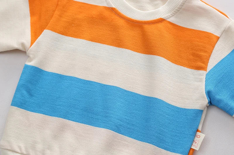 New Spring Autumn Baby Boys Clothes Suit Children Girls T-Shirt Overalls 2Pcs/Set Toddler Casual Cotton Costume Kids Tracksuits