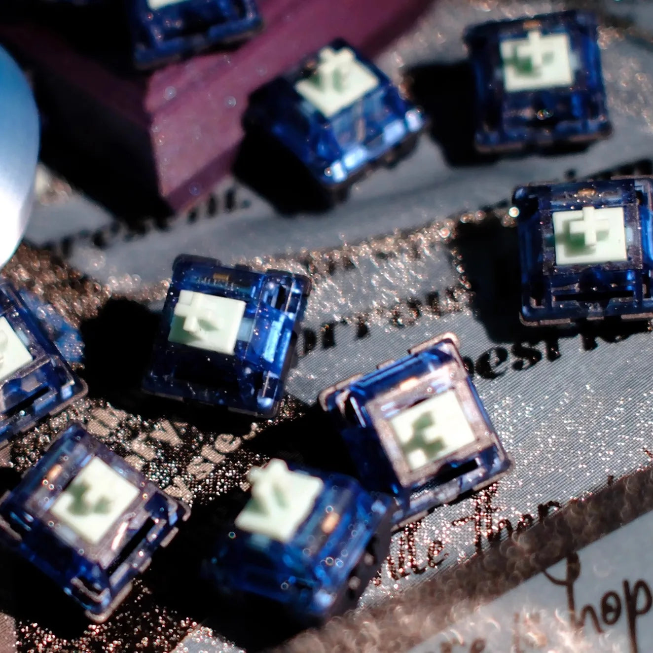 Ocean Tactile Switches - Pre-Lubed 5-Pin HotSwap LY Stem BSUN Switch for MX Mechanical Gaming Keyboards