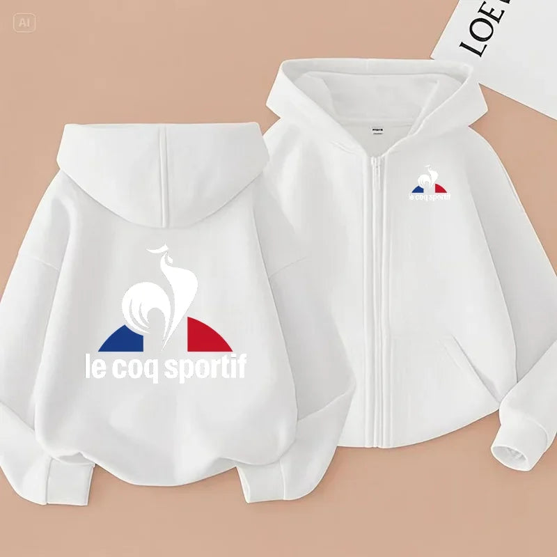 Zipper Hoodie Sweatshirt Children’s Clothing Girls’ and Boys’ Sweatshirt Zipper Hoodie Baby Casual Top