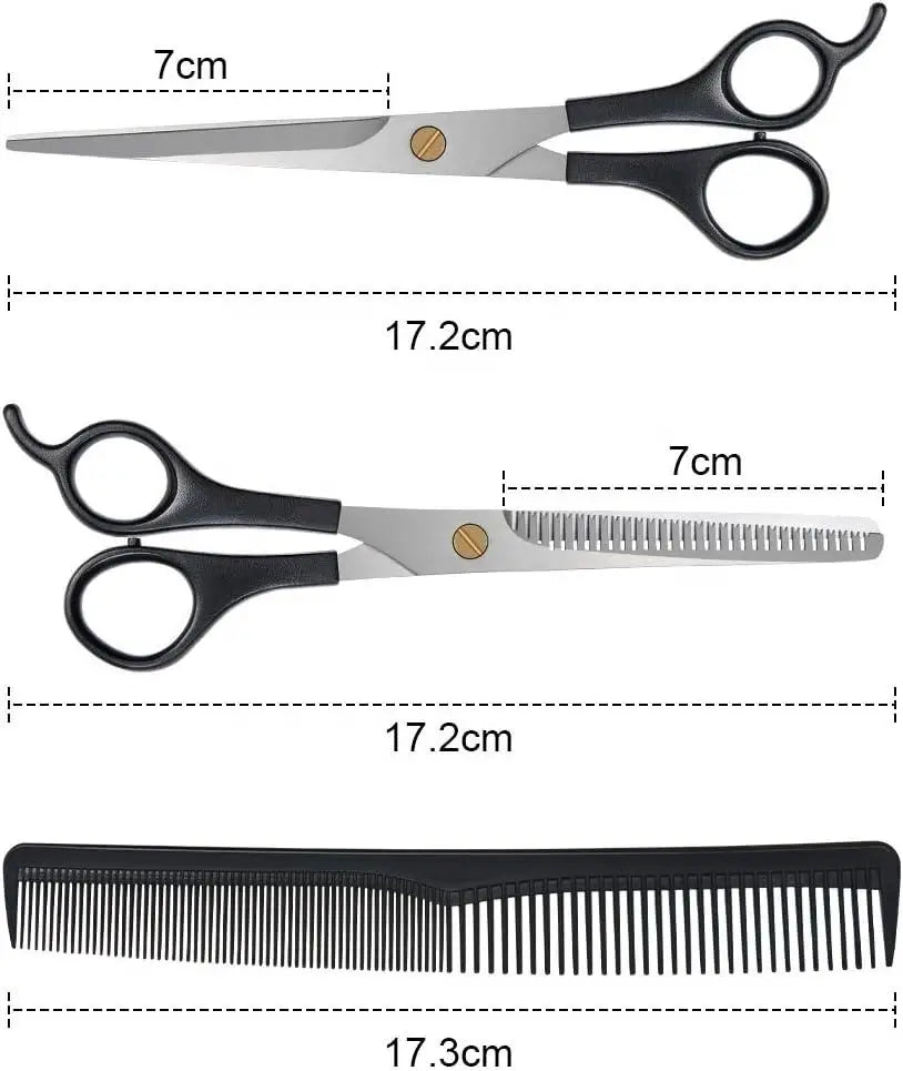 1/2/3pcs Professional Hair Cutting Shears Stainless Steel Barber Scissors for Men & Women Home & Salon Hair Trimming and Styling
