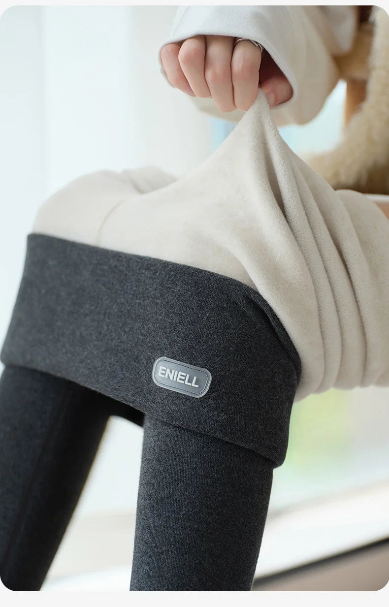Winter Warm Leggings Women Black High Waist Skinny Warm Formal Pants Stretch Thick Fleece Women's Leggings Winter Outwear 2025