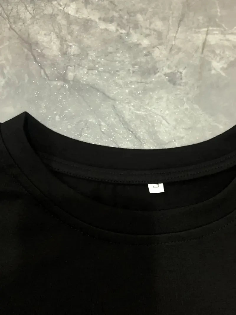 Ladies' spring and summer casual loose plus size bee bow pattern printed round neck short sleeved T-shirt dress