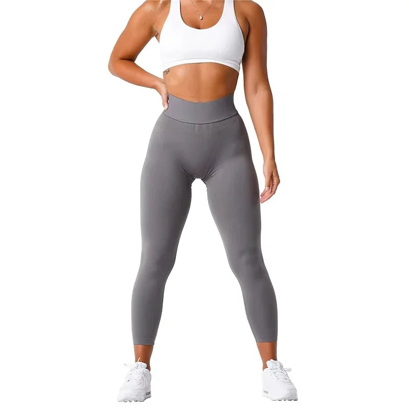 New Sport Seamless Leggings Spandex Tights Woman Fitness Elastic Breathable Hip-lifting Leisure Sports Running leggings