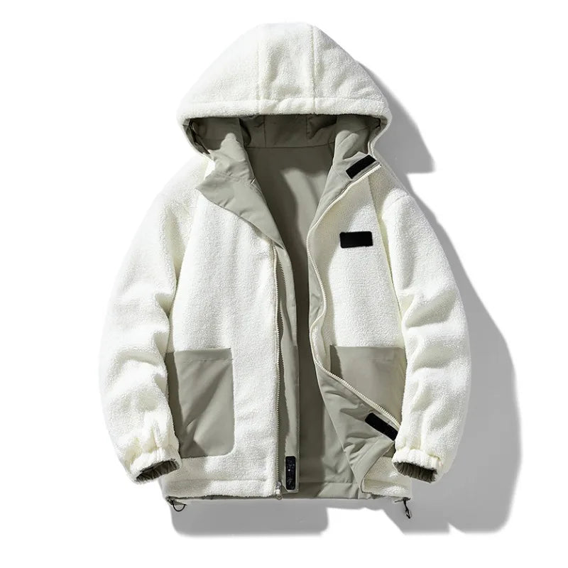 New Autumn and Winter Outerwear for Men, Loose Casual Hooded, Thick, Warm, Comfortable, Versatile, High-quality Jacket for Men