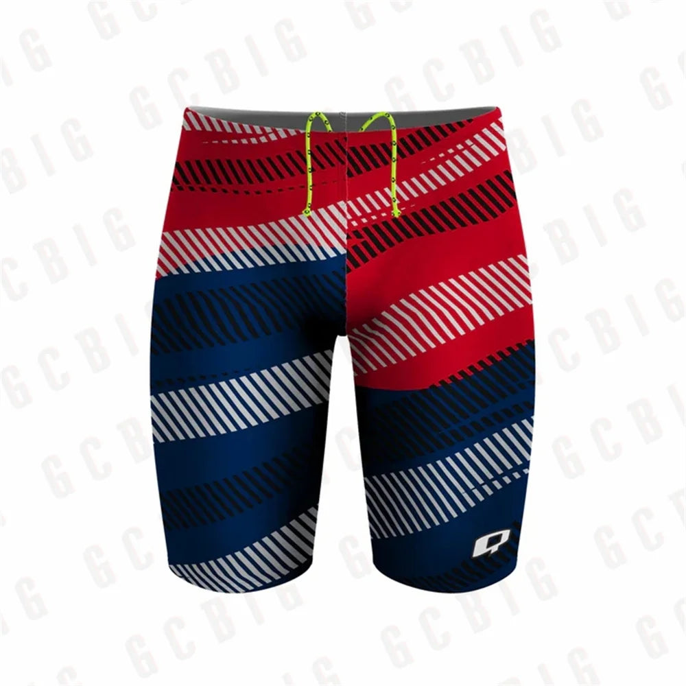 Mens Summer Trunks Swimwear Training Swim Shorts Trunks Swimsuits Boy Jammers Sports Surf Shorts Beach Volleyball Swimming Pants