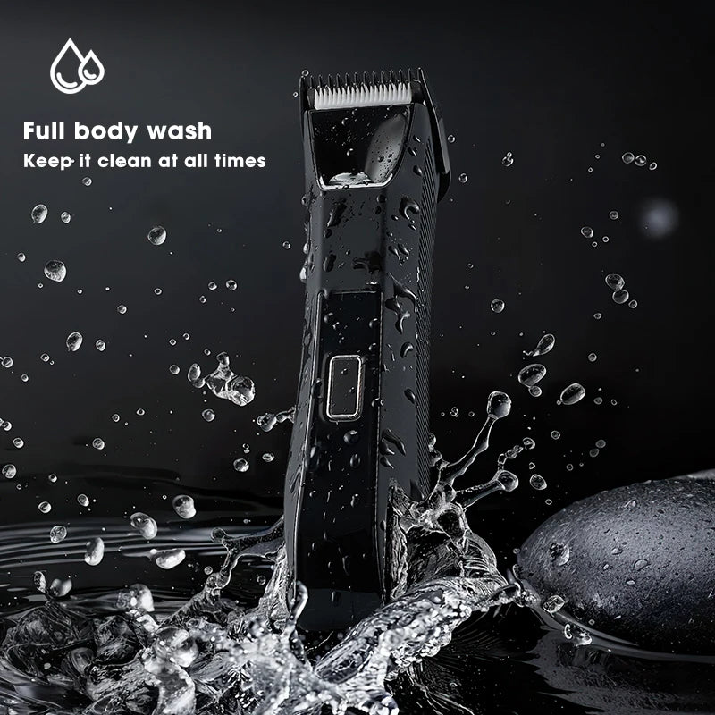 Unicorn  Men's New 3-in-1 LCD Digital Body Hair Trimmer Automatic Shaver Powerful Hair Clipper, Deep Cleaning Nose Hair Trimmer