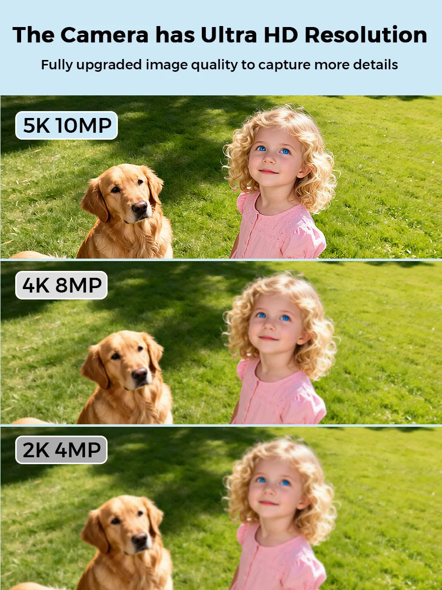 Outdoor 5K 10MP PTZ WiFi Camera Dual 2.4G+5Ghz Dual Lens 8MP 4K HD Dual Screen Auto Tracking Security Surveillance