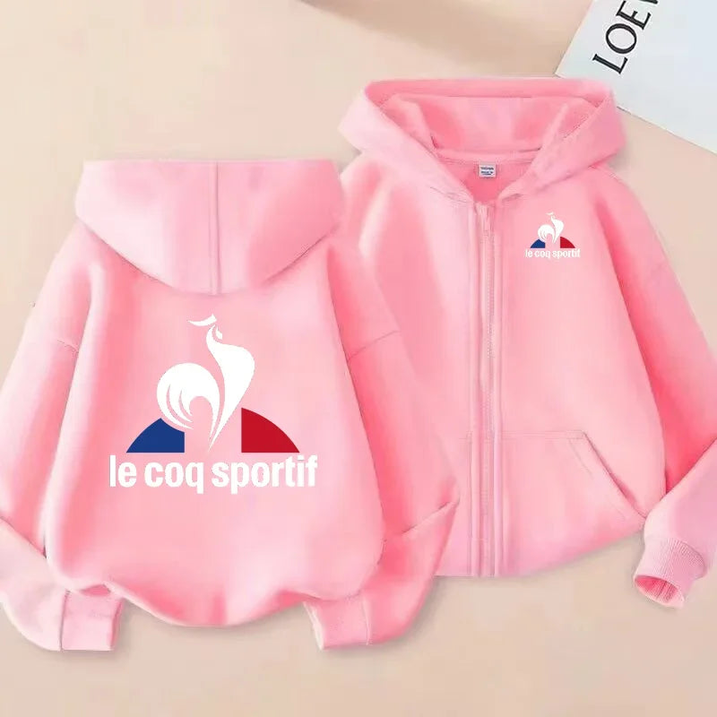 Zipper Hoodie Sweatshirt Children’s Clothing Girls’ and Boys’ Sweatshirt Zipper Hoodie Baby Casual Top