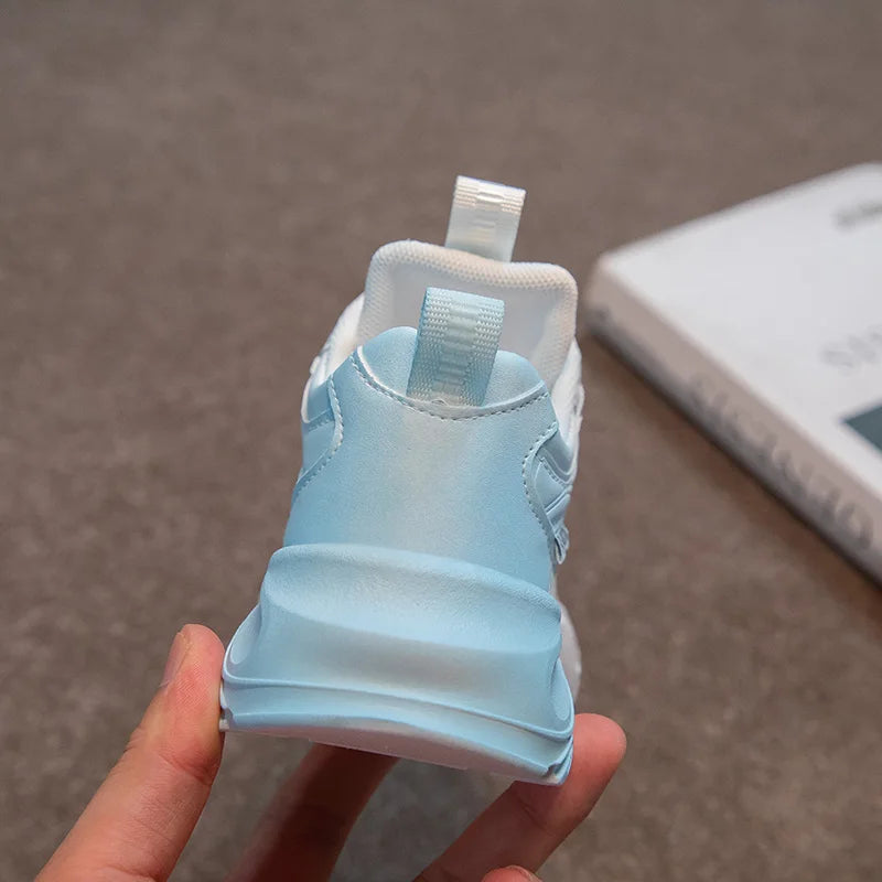 Autumn Leather Fashionable Sports and Leisure Shoes for Students, Anti Slip and Breathable Children's Shoes,Dad Shoes kids shoes