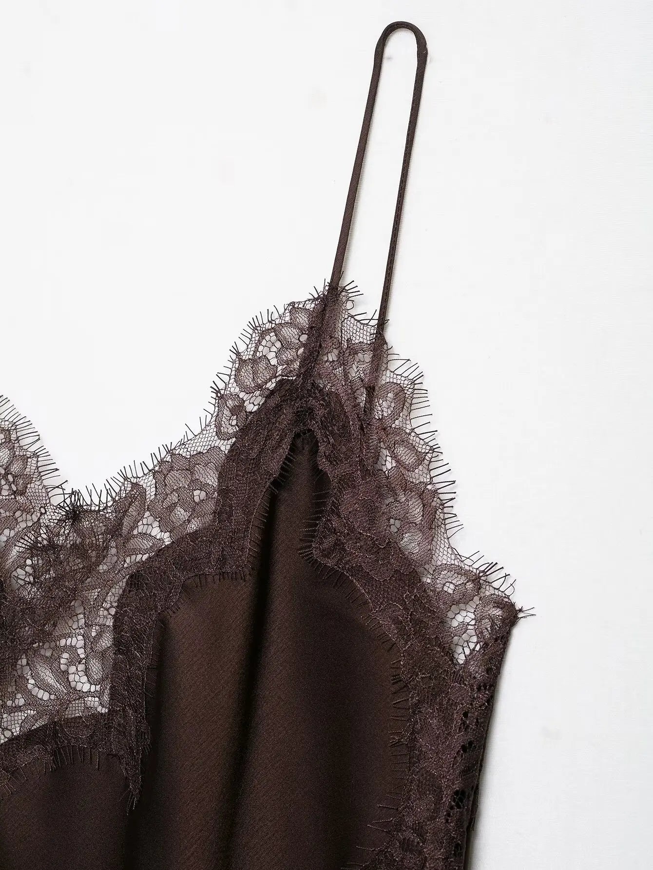 UNIZERA Women's Lace Asymmetrical Dress Sexy Suspender Summer 2025 New Temperament Fashionable