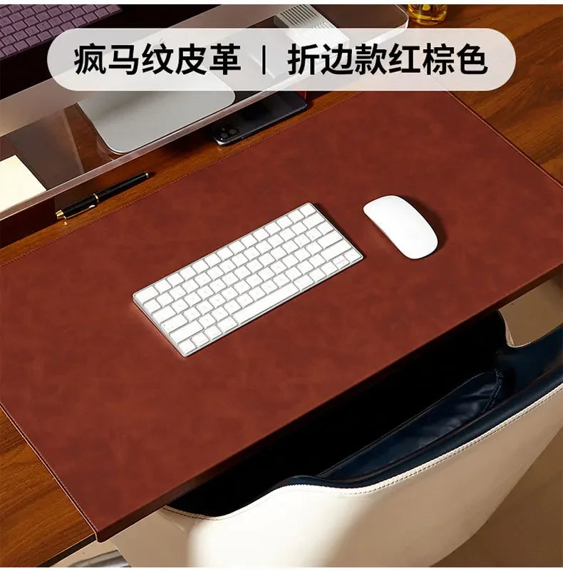 Folding Big Mouse Pad Elbow Guard Wrist guard PU Laptop Non-slip Easy To Clean Keyboard Mats Office Desk Mat Gaming mousepad