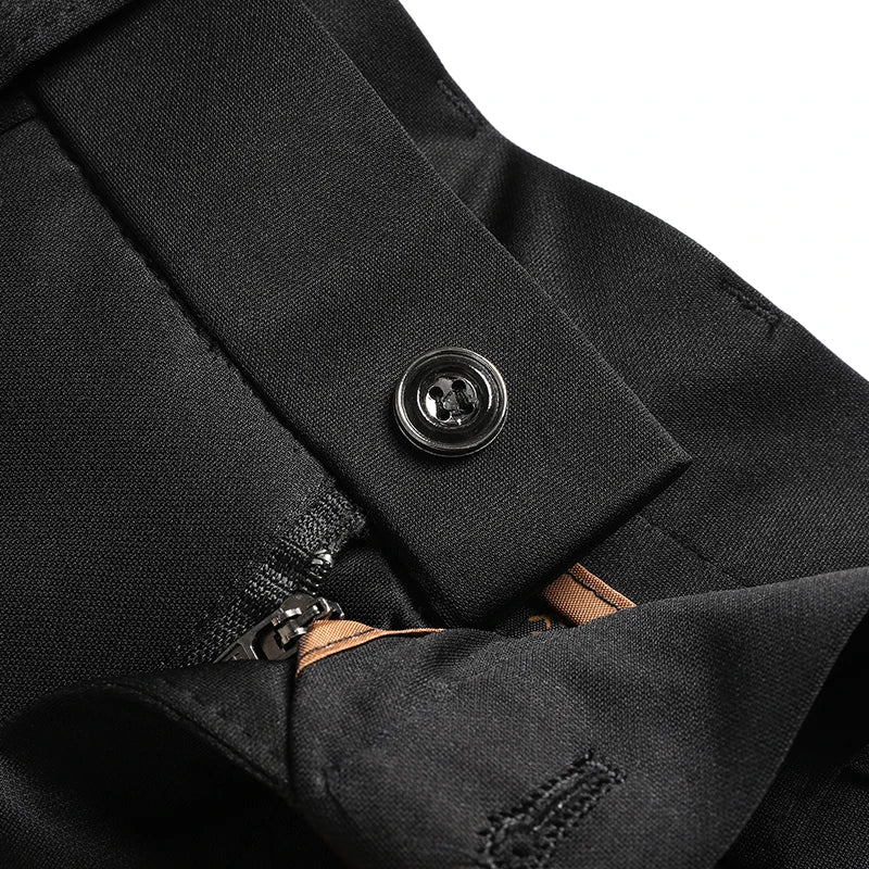 29-42 Men's Summer Pants Thin Straight Stretch Casual Pants with No Trace No Ironing Fabric Silky and Cool Feeling