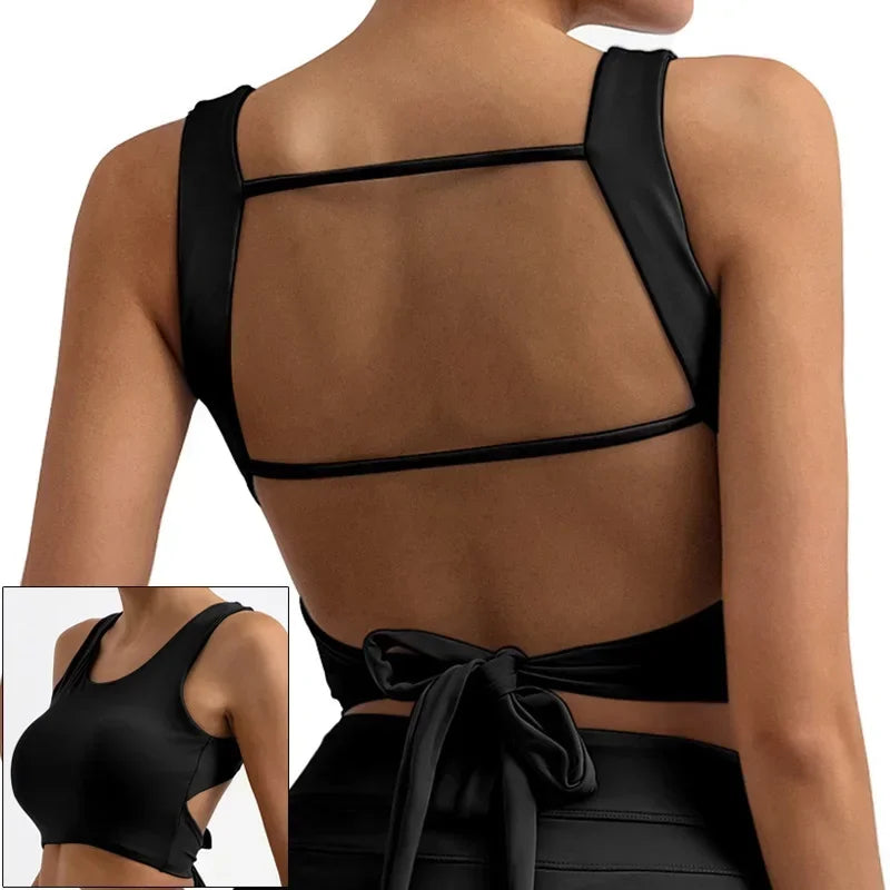 Cloud Hide Black Sports Bra Women Fitness HOT Girl Underwear Push Up Yoga Crop Top Bras Solid Athletic Vest Gym Shirt Sportswear