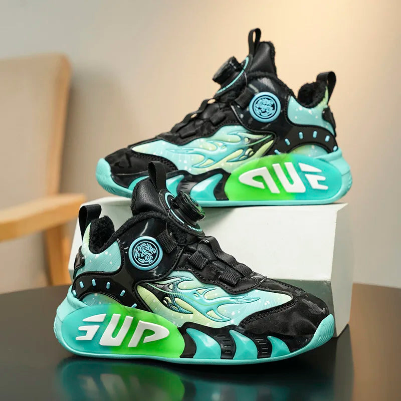 New Kids Sneakers Winter Warm Cotton Shoes for Children Casual Sports Shoes Boys Girls Anti-slippery Waterproof Tennis Trainers