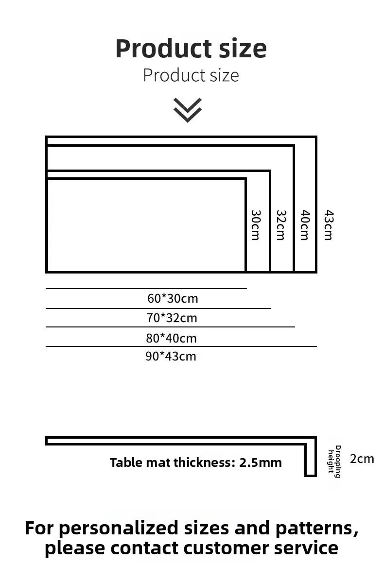 Folding Big Mouse Pad Elbow Guard Wrist guard PU Laptop Non-slip Easy To Clean Keyboard Mats Office Desk Mat Gaming mousepad