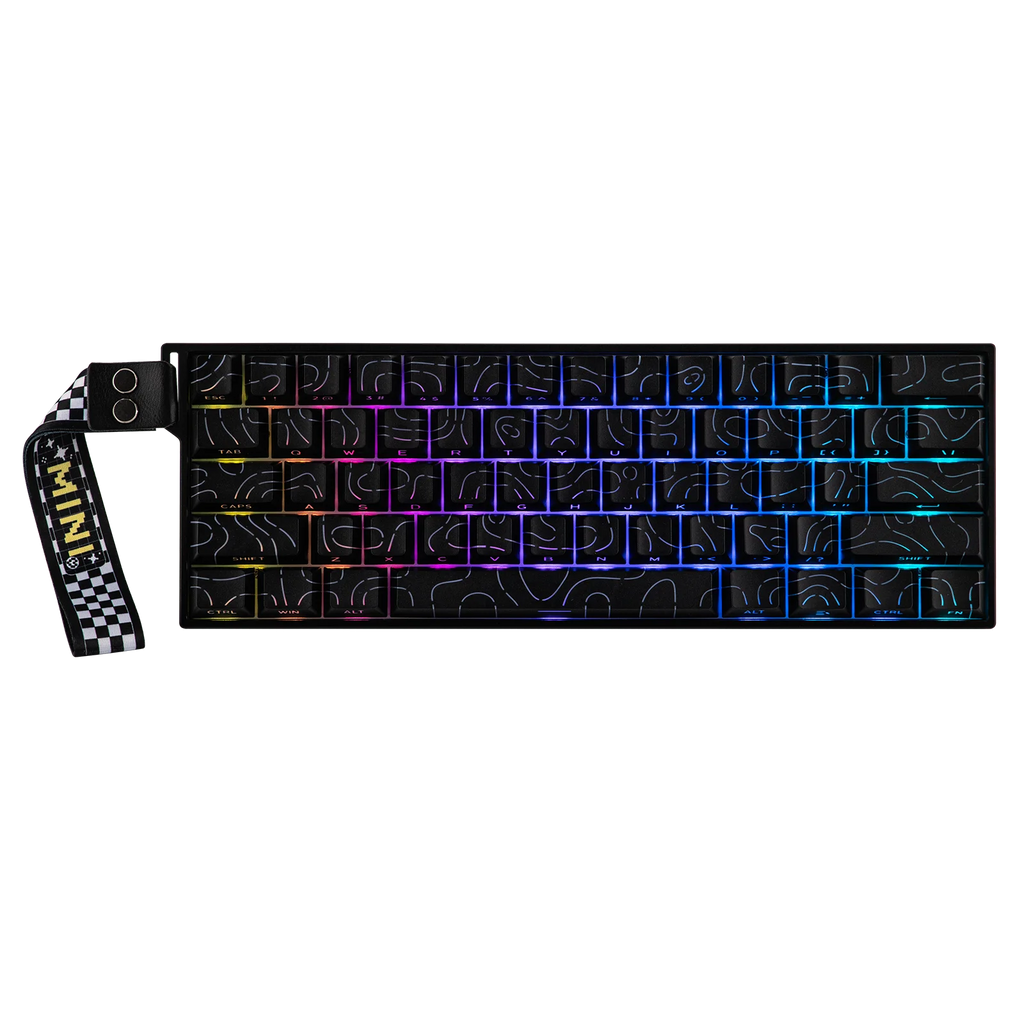 AULA MINI60 HE MAX 60% ANSI US Layout Wired/BT/2.4Ghz Wireless Hall Effect Mechanical Gaming Keyboard 8K Hz Polling for WIN/Mac