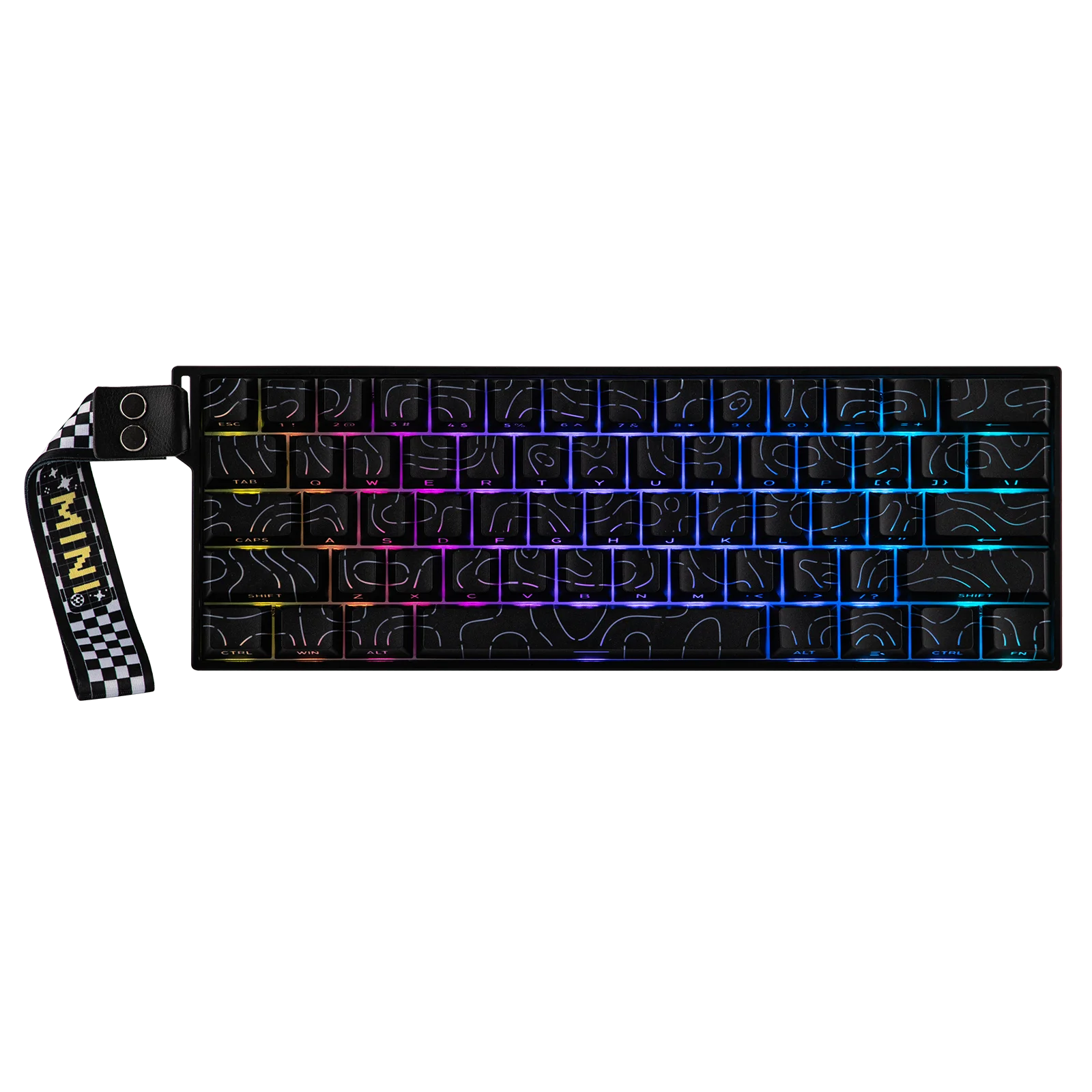 AULA MINI60 HE MAX 60% ANSI US Layout Wired/BT/2.4Ghz Wireless Hall Effect Mechanical Gaming Keyboard 8K Hz Polling for WIN/Mac