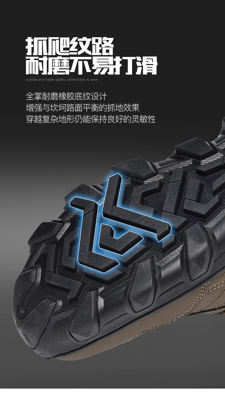 2024 New Winter men boots  Slippers Warm Men Shoes Waterproof Non-Slip Plush Sneakers Male  leather Boots Plus size  48