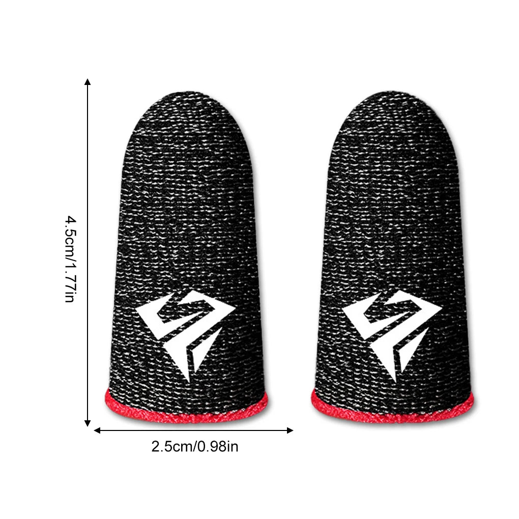 10PCS Mobile Phone Gaming Fingertip Sleeves Sweat-Proof Finger Cover Game Non-slip Touch Screen Thumb Fingertip Sleeves