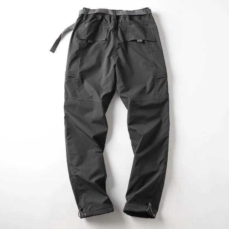 Naturehike Tooling Pants Thick Waterproof Fleece Cargo Pants Men Women Outdoor Multi-pockets Loose Straight Overall Trousers