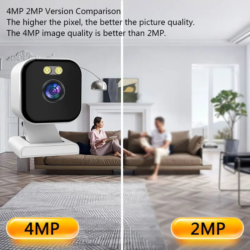 WiFi Tuya Camera Smart Home Security Camera 4MP HD Color Night Baby Monitor Two Way Audio Video Surveillance Security