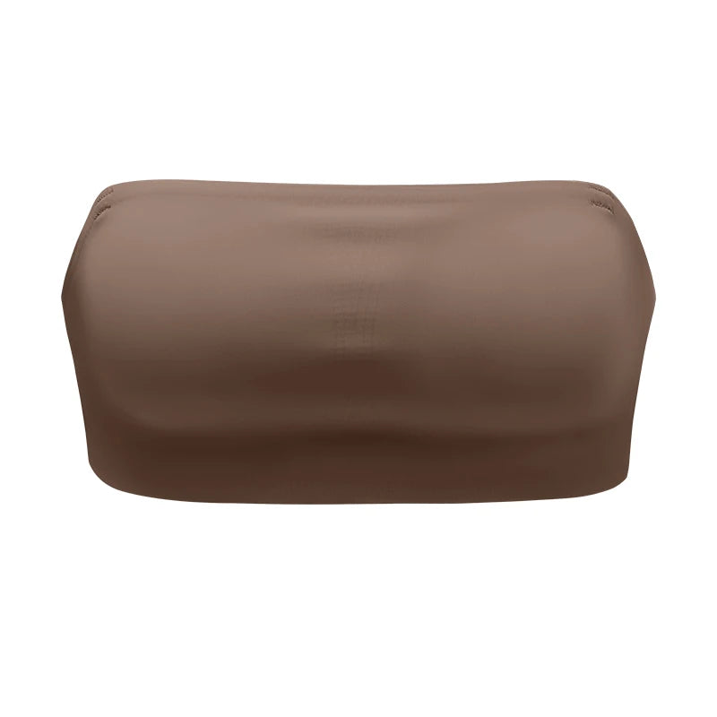 1Pc/3Pcs/Pack New Design Removable Padded Soft Ice Silk Traceless Women Wire Free Seamless Bra For Women Strapless Bra