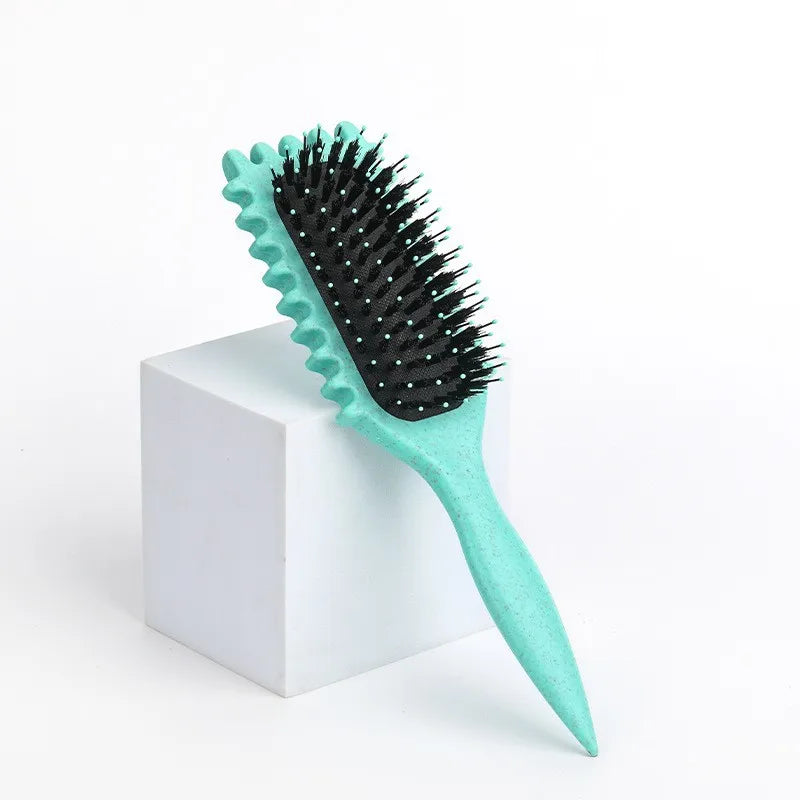 Salon Styling Curly Hair Styling Brush Curl Hair Brush for Combing and Shaping Men's and Women's Curls Reduce Pulling Tools