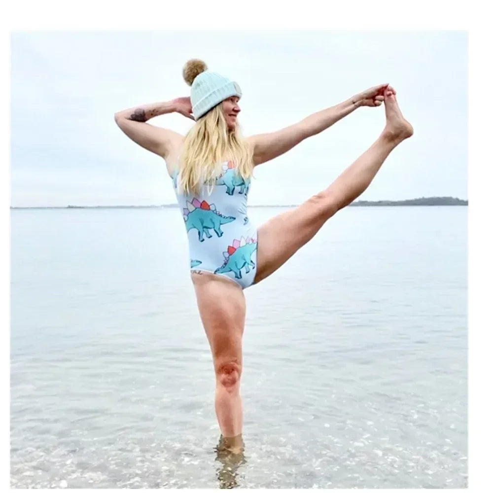 Batoko Swimwear Women Simple Print Support Swimsuit Comfortable And Durable Swimwear For Ocean Winter Summer Swimming 2025 swim