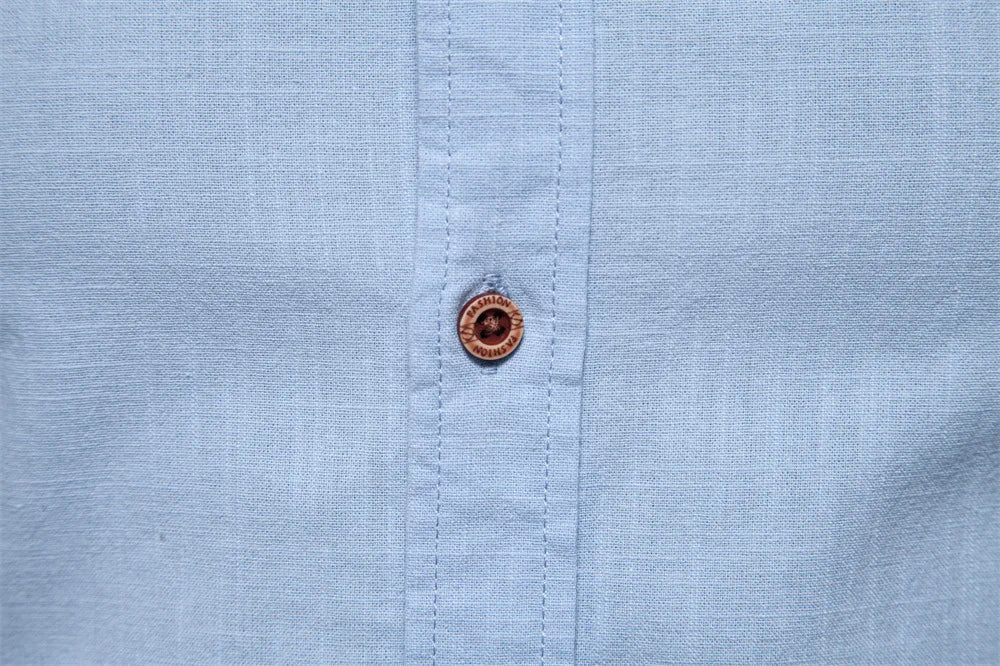 Autumn New 100% Cotton Social Shirt Men Solid Color Long Sleeve High Quality Shirt for Men Stand-up collar Casual Men's Shirts