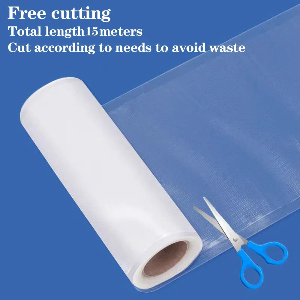 Vacuum Sealer Bags Roll Food Storage Sous Vide Kitchen Packaging 12-30cm Width 5m Length Airtight Freshness Bags