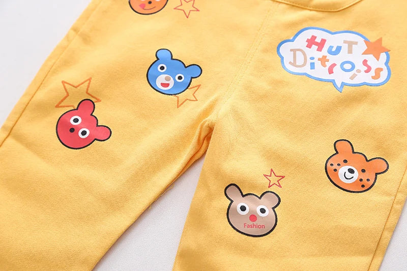 New Spring Autumn Baby Boys Clothes Suit Children Girls T-Shirt Overalls 2Pcs/Set Toddler Casual Cotton Costume Kids Tracksuits