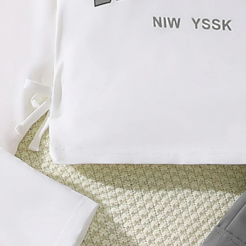 2024 New Spring Autumn Girls Matching Clothes 8-12 Years Solid Color Vacation Party Daily Casual Clothing Korean Style Outfits