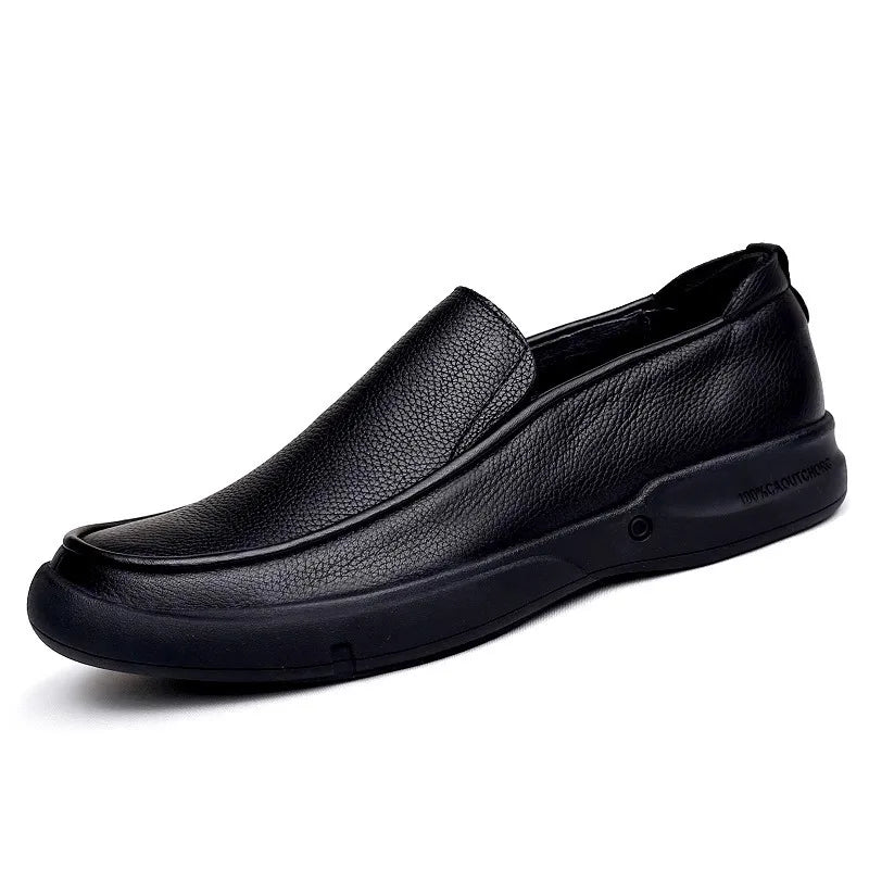 Luxury Brand Men's Casual Leather Shoes Comfortable Big Size Business Men shoes Genuine Leather Loafers Shoes
