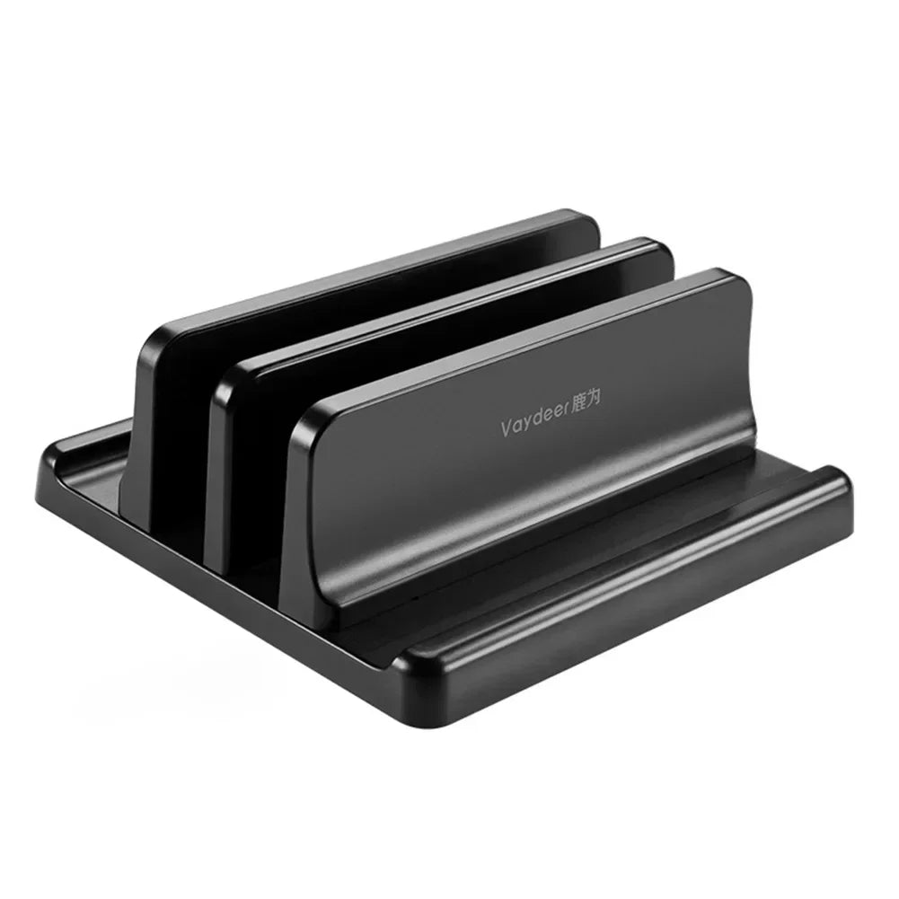 1pc Vertical Laptop Stand Adjustable Portable Tablet Phone Holder Plastic Desktop Laptop Storage Rack Space Save Accessory