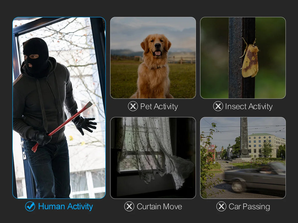Techage 4MP PTZ WIFI IP Camera Two-Way Audio Outdoor Wireless CCTV Security Camera Smart AI Human Detection Color Night Vision