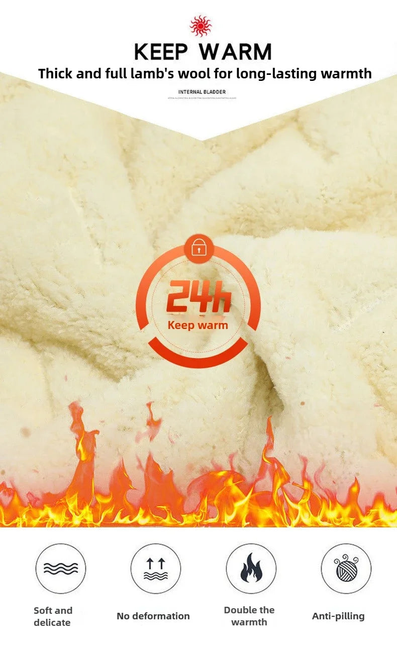 Men's Winter 1-3Pc Tracksuit Set Warm Thickened Jacket Pants Vest Matching 3pcs Fashion Casual Loose Fleece-Lined Outfit For Man