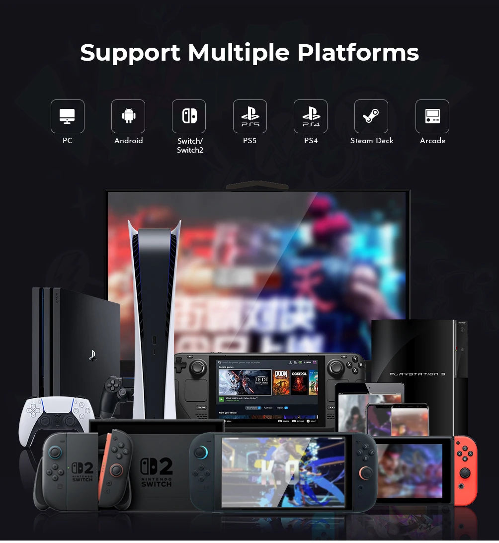 Haute42 M-Ultra Gen 2 Aluminium Alloy Leverless Hitbox Controller  For PC/ Ps4 / ps5/Steam Stickless Arcade Stick Controller