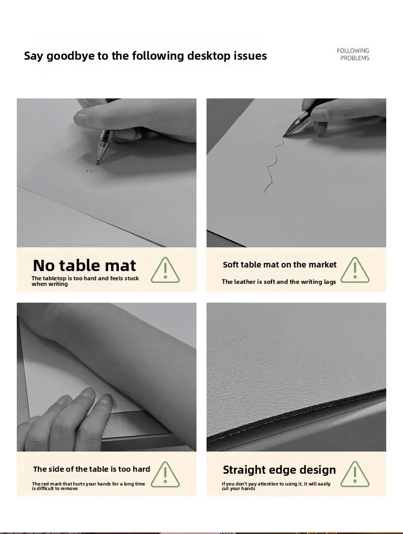 Folding Big Mouse Pad Elbow Guard Wrist guard PU Laptop Non-slip Easy To Clean Keyboard Mats Office Desk Mat Gaming mousepad