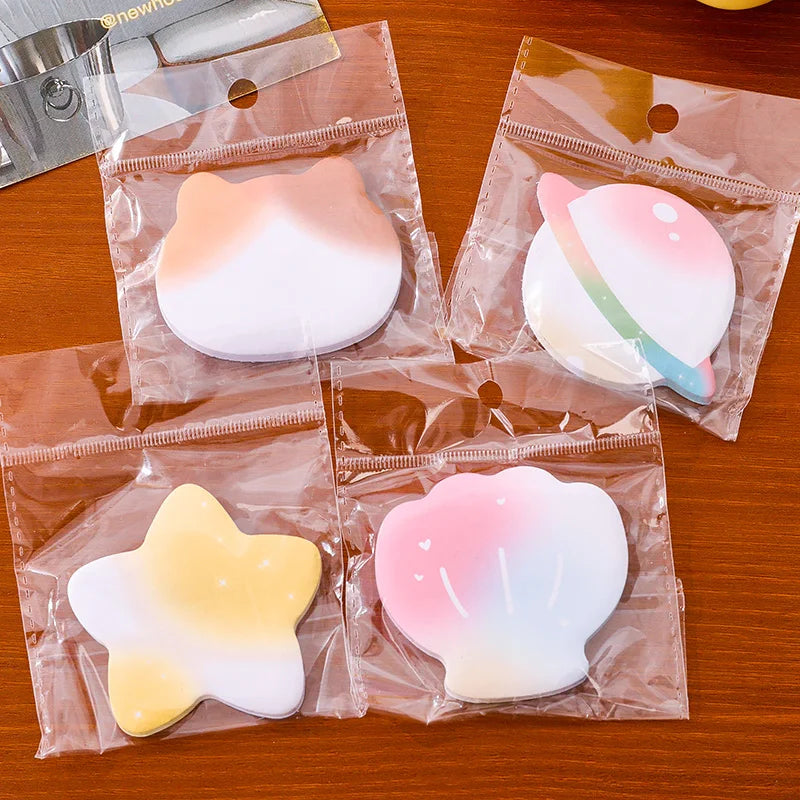 60Sheets Cartoon Gradient Memo Pads Scrapbooking Sticker School Supplies Post Sticky Notes Office Stationery