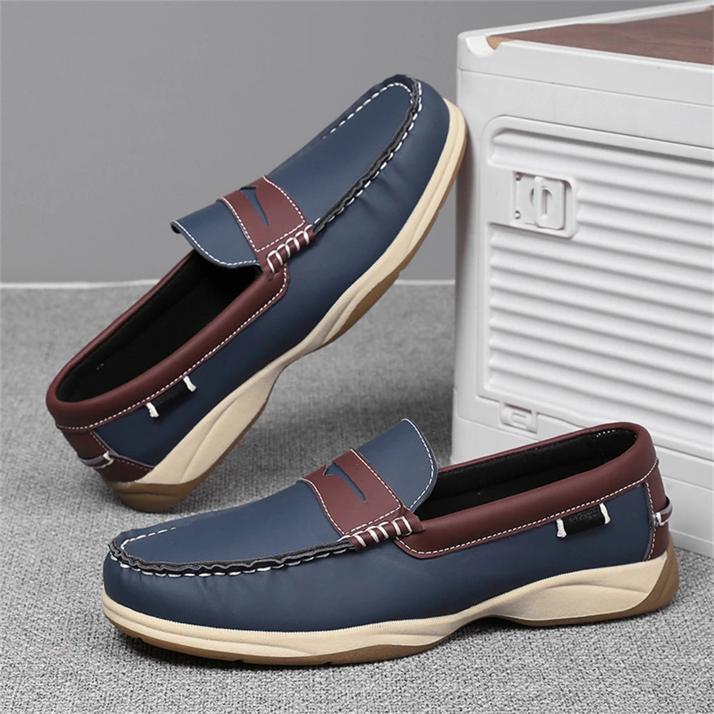 Men's Business Casual Loafers Shoes for Office Travel And Vacation Durable Elegant TPR Outsole Formal Shoes