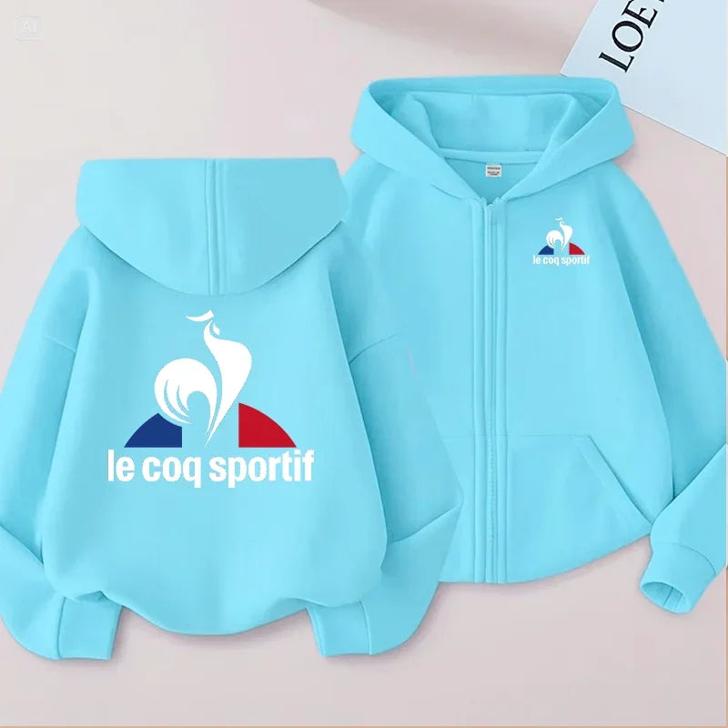 Zipper Hoodie Sweatshirt Children’s Clothing Girls’ and Boys’ Sweatshirt Zipper Hoodie Baby Casual Top