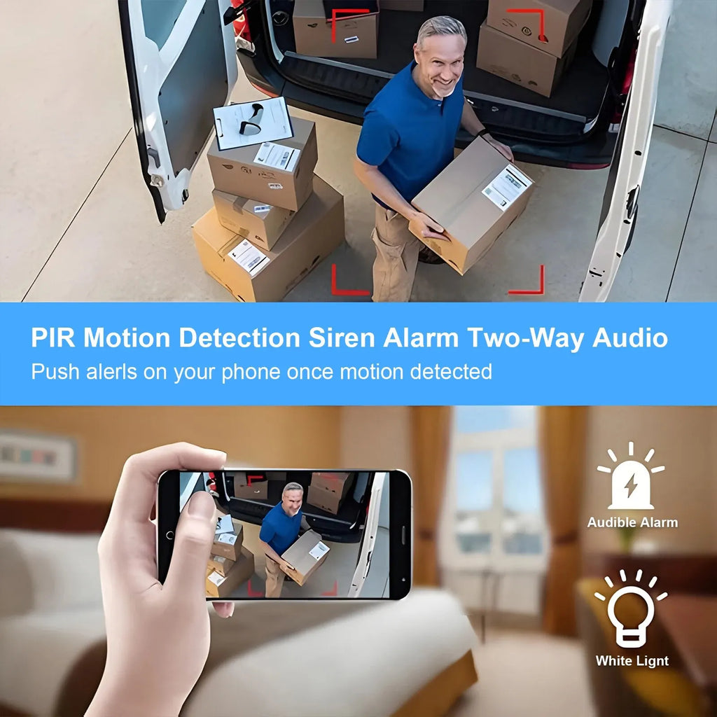 WIFI Survalance Camera 3MP Security Protection Outdoor IP Camera Smart Home Night Vision Video Recorder Battery Powered