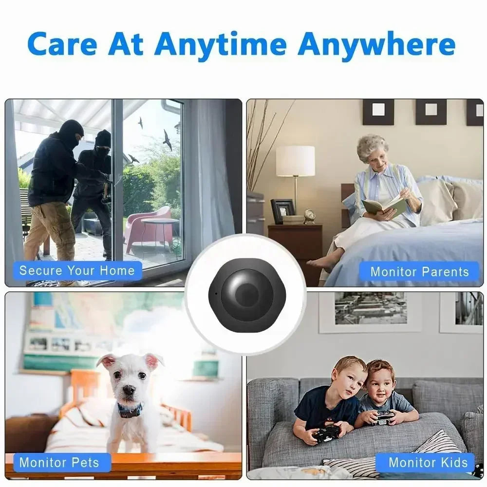 4K HD Smallest Mini Camera Espia Wifi Security Smart Home Surveillance Small Wifi Cam LR Night Vision Motion Detection Body Cam